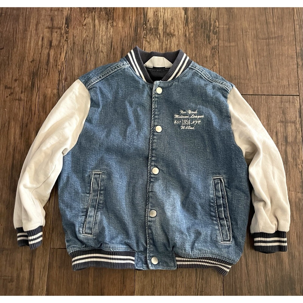 H&M‎ Denim Blue Jean Jacket Toddler /kids Size 5/6